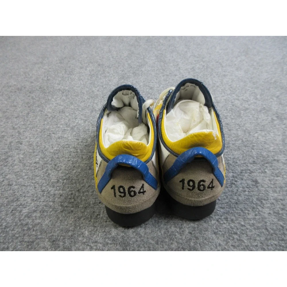 Dsquared2 Shoes Mens Size 39 White Yellow Blue Kick It‎ Made Italy 1964 Sneakers